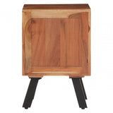 Nashik Three Drawer Acacia Side Table