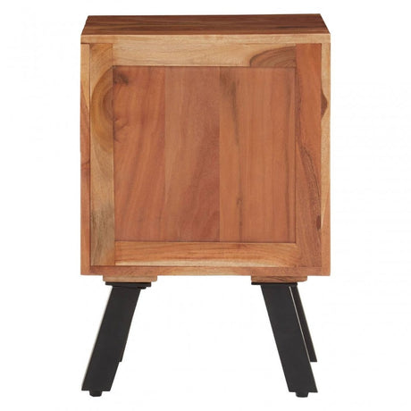 Nashik Three Drawer Acacia Side Table
