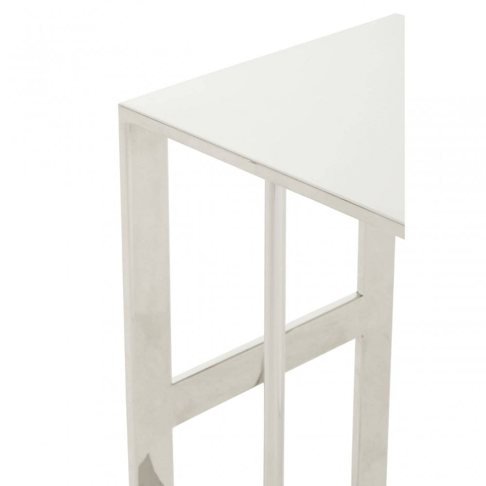 Oria Silver Side Table