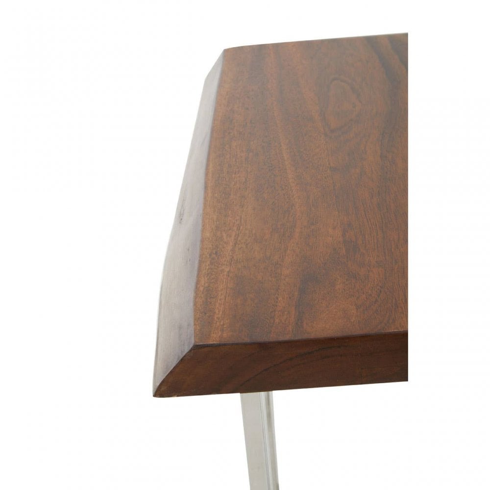 Hampstead Natural And Silver Small Console Table