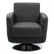 Wester Grey Leather Effect Chair