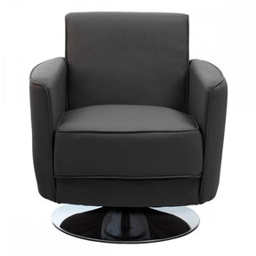 Wester Grey Leather Effect Chair