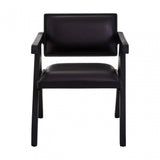 Buffalo Black Leather Armchair