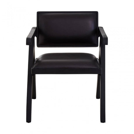 Buffalo Black Leather Armchair
