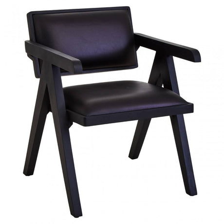 Buffalo Black Leather Armchair
