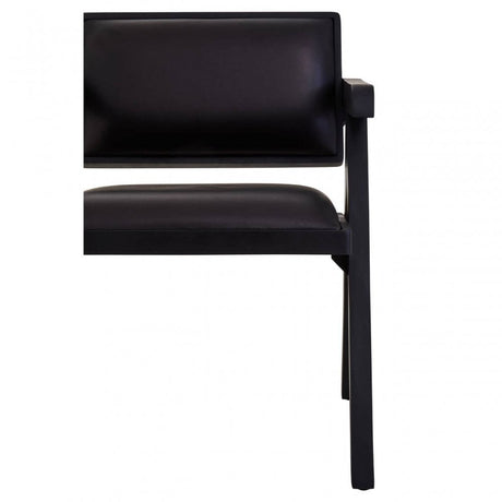 Buffalo Black Leather Armchair