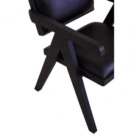 Buffalo Black Leather Armchair