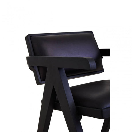 Buffalo Black Leather Armchair