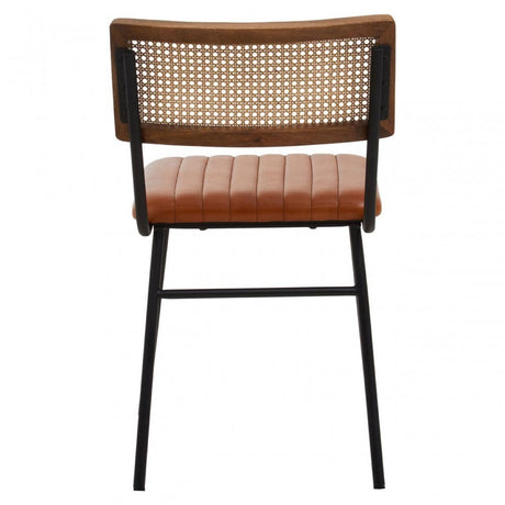 Buffalo Tan Leather Dining Chair