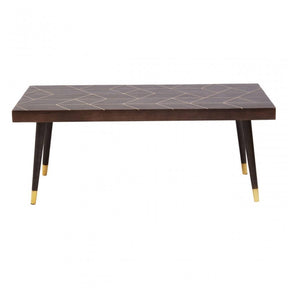 Naro Mango Wood And Gold Finishing Coffee Table