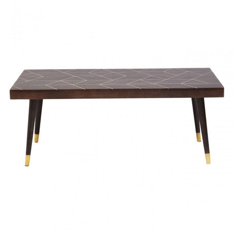 Naro Mango Wood And Gold Finishing Coffee Table
