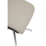 Warrington Mink Leather Effect Recliner And Footstool