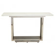 Moda White Marble Console Table