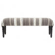 Cefena Grey And White Bench