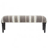 Cefena Grey And White Bench