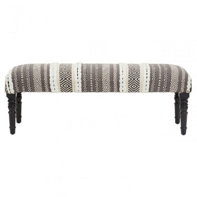 Cefena Grey And White Bench