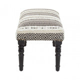 Cefena Grey And White Bench