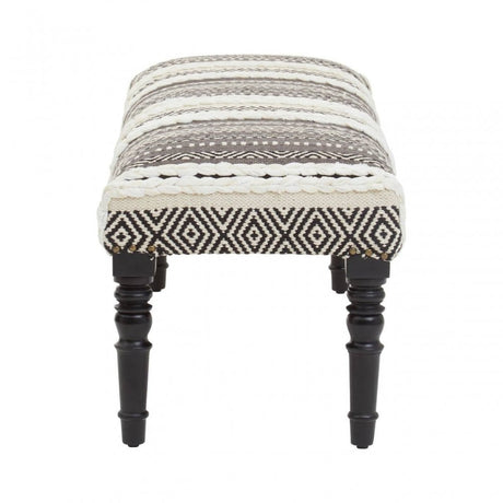 Cefena Grey And White Bench