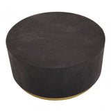 Naro Black And Gold Concrete Look Side Table