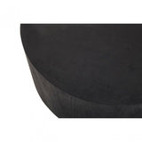 Naro Black And Gold Concrete Look Side Table