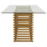 Vogue Matte Gold Dining Table