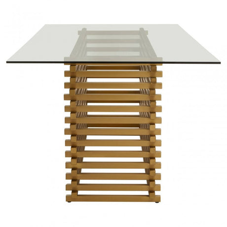 Vogue Matte Gold Dining Table