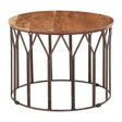 Boho Natural Mango Wood Large Side Table