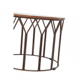 Boho Natural Mango Wood Large Side Table