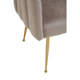 Bari Mink Velvet Dining Chair