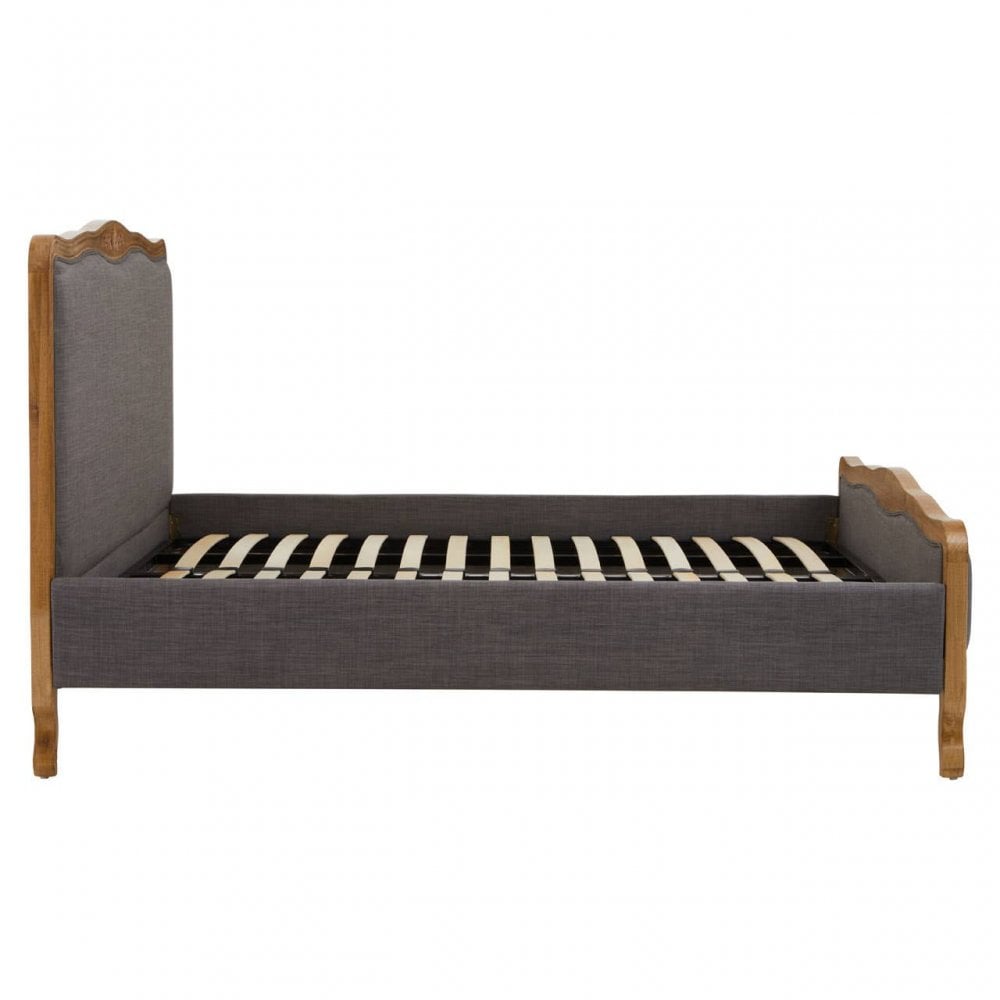 Parkside Grey Fabric Kingsize Bed