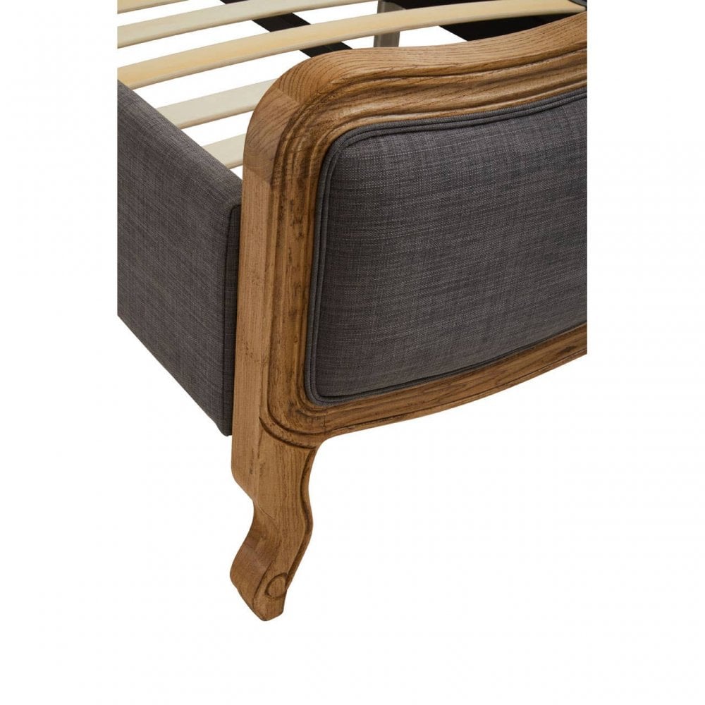 Parkside Grey Fabric Kingsize Bed