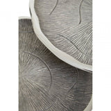 Silva Set Of Two Oak Effect Silver Top Side Tables