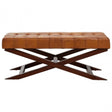 Inca Bench With Cross Base