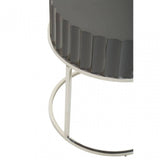 Genoa Grey Finish Round End Table
