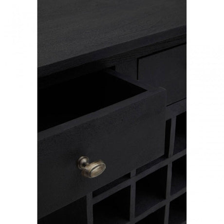 Fusion Wine Bottle Storage Console Table