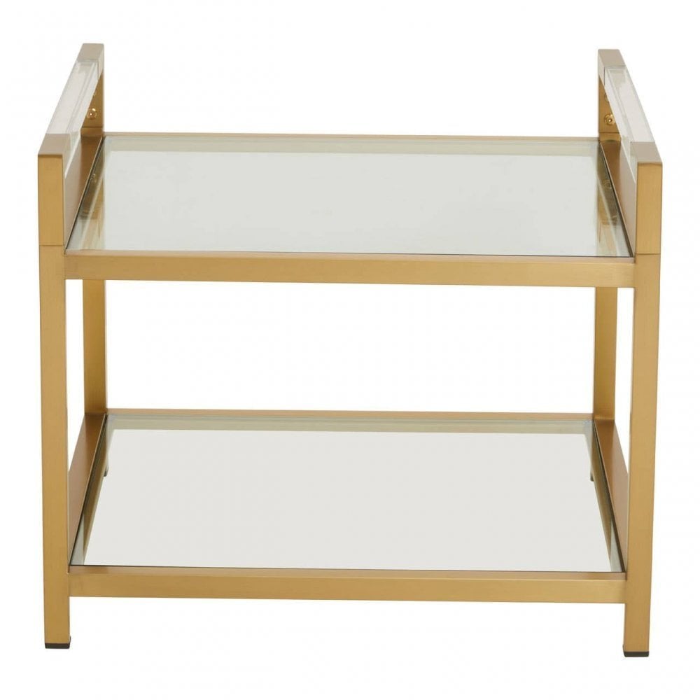 Vogue Matte Gold End Table
