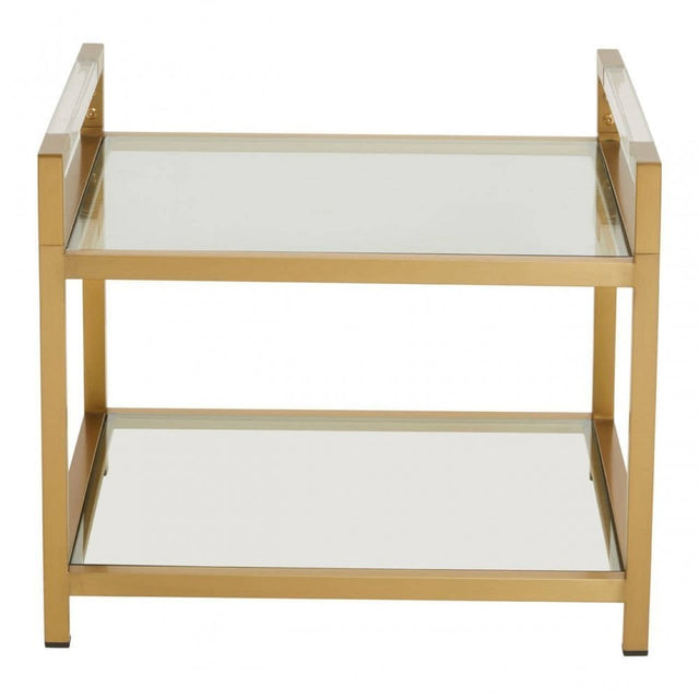 Vogue Matte Gold End Table