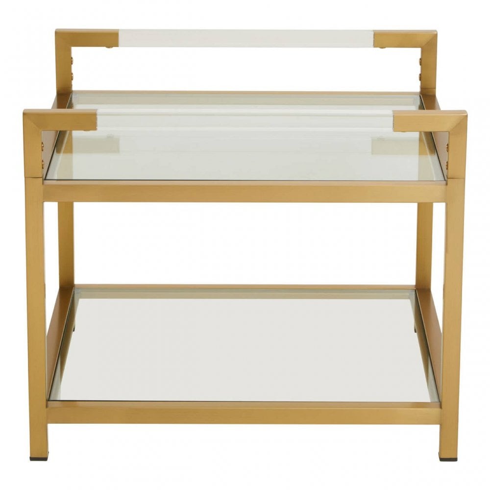 Vogue Matte Gold End Table