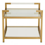 Vogue Matte Gold End Table