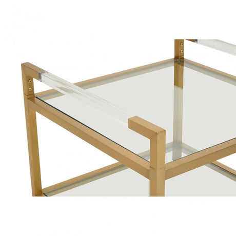 Vogue Matte Gold End Table