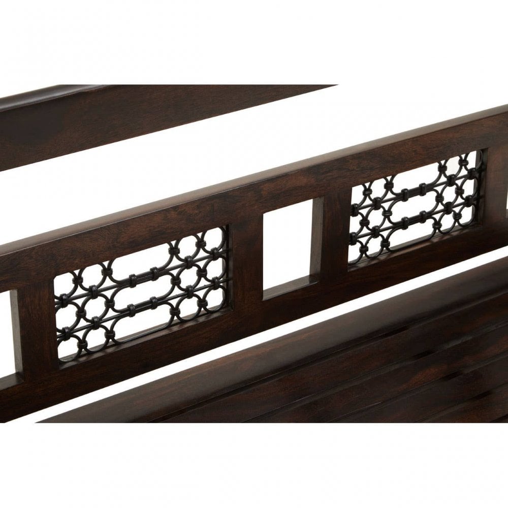 Srina Dark Sheesham Wood Bench