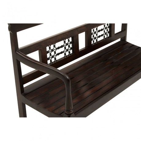 Srina Dark Sheesham Wood Bench