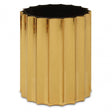 Alvaro Black And Titanium Round Side Table