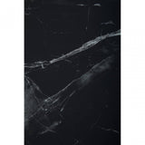 Arenza Black Marble And Silver Console Table.