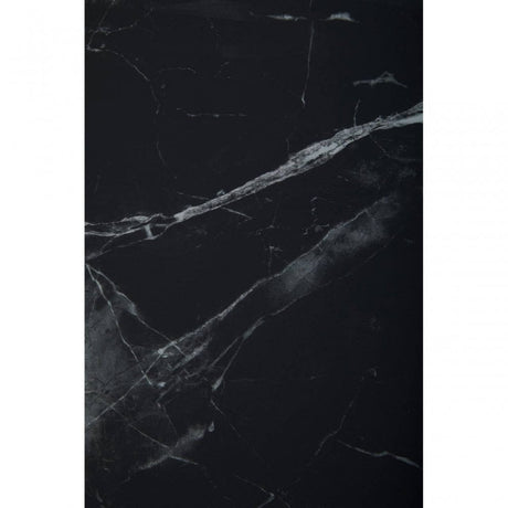 Arenza Black Marble And Silver Console Table.