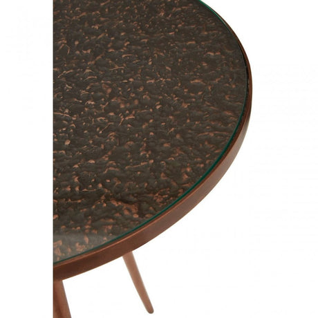 Akola Copper Finish Side Table