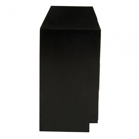 Sarter Seven Drawer Black Mango Wood Chest