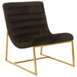 Vogue Black Velvet Cocktail Chair