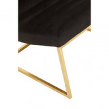 Vogue Black Velvet Cocktail Chair