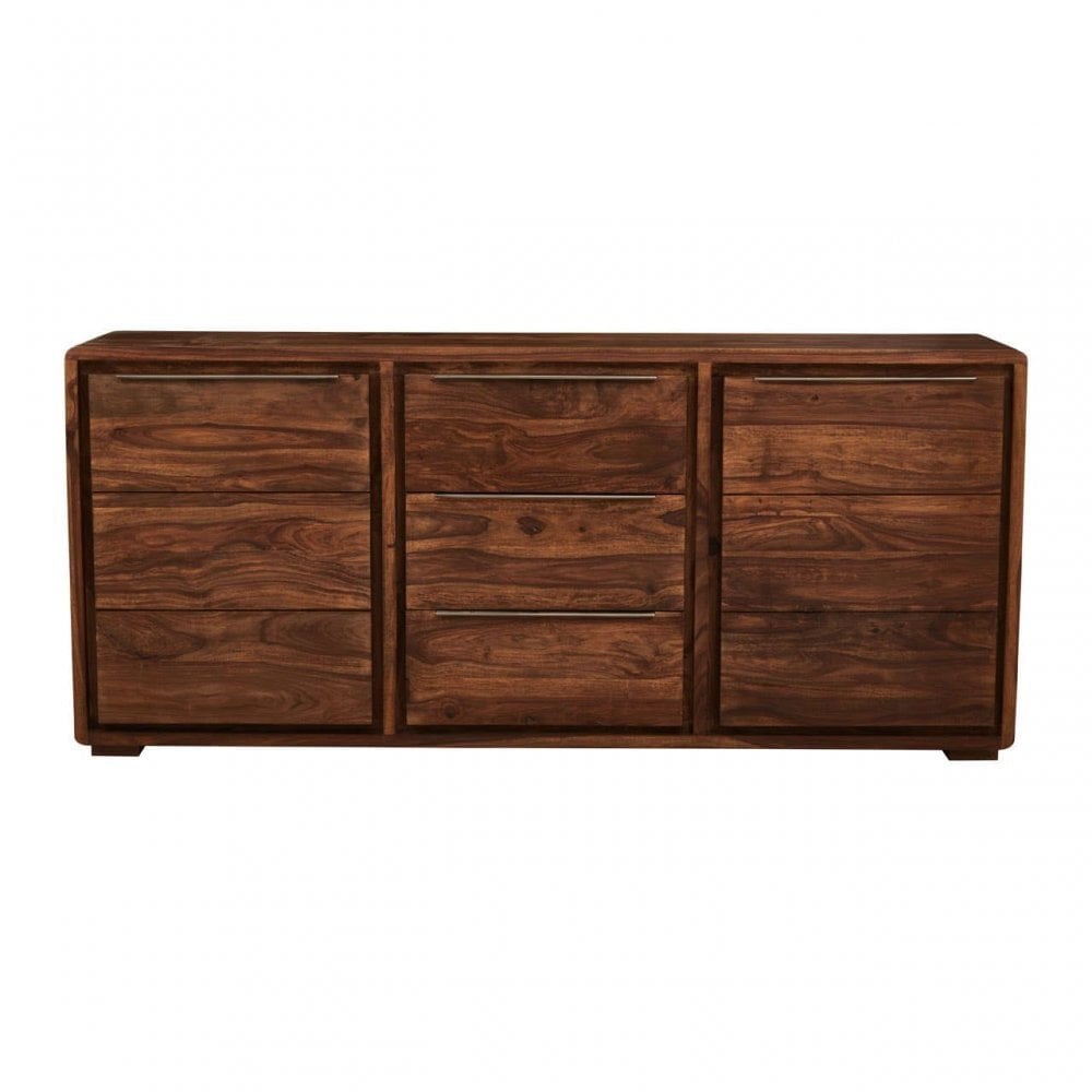 Surati Two Door Three Drawer Sheesham And Acacia Sideboard